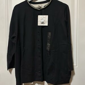 NWT Liz Claiborne 3/4 Sleeved Cardigan Sweater Size US 1X